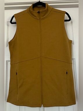 Ibex Shak Vest Medium Merino Wool dried tobacco Full Zip